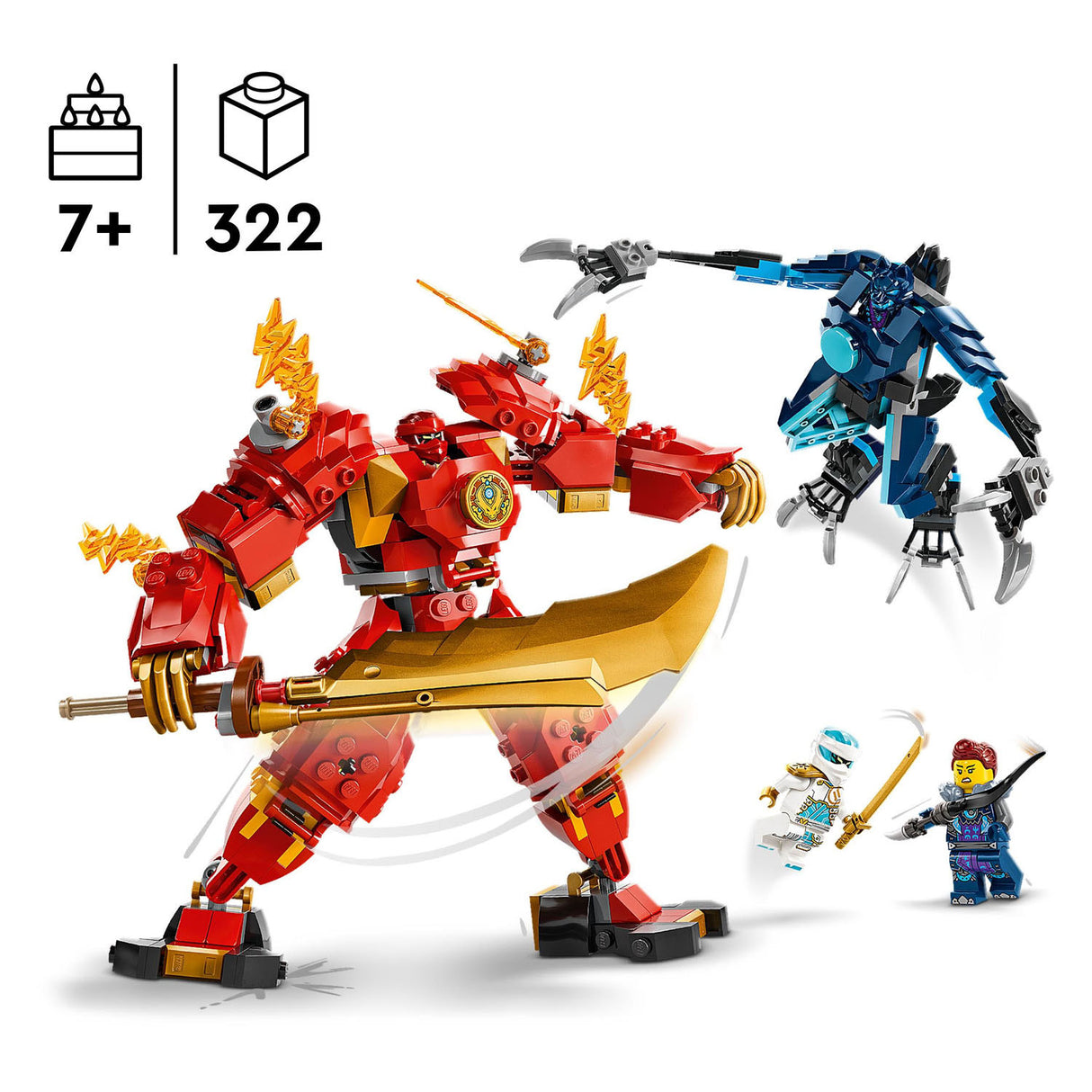 Lego ninjago 71808 kais elemental fire mech