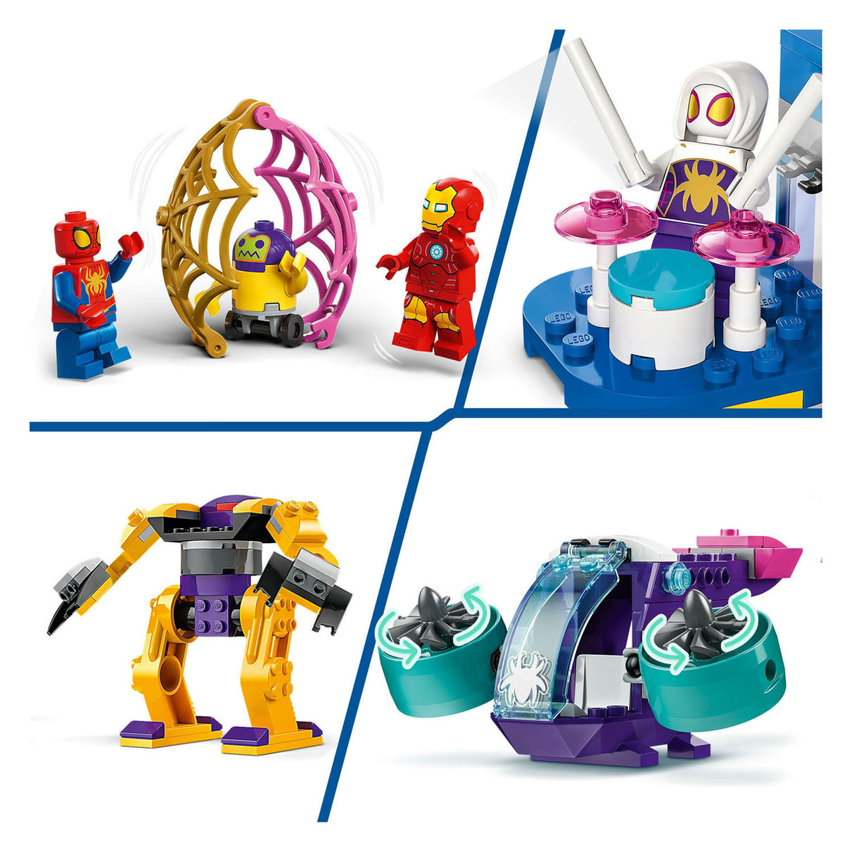 Lego Marvel 10794 Team Spidey Webspinner Hovedkvarter