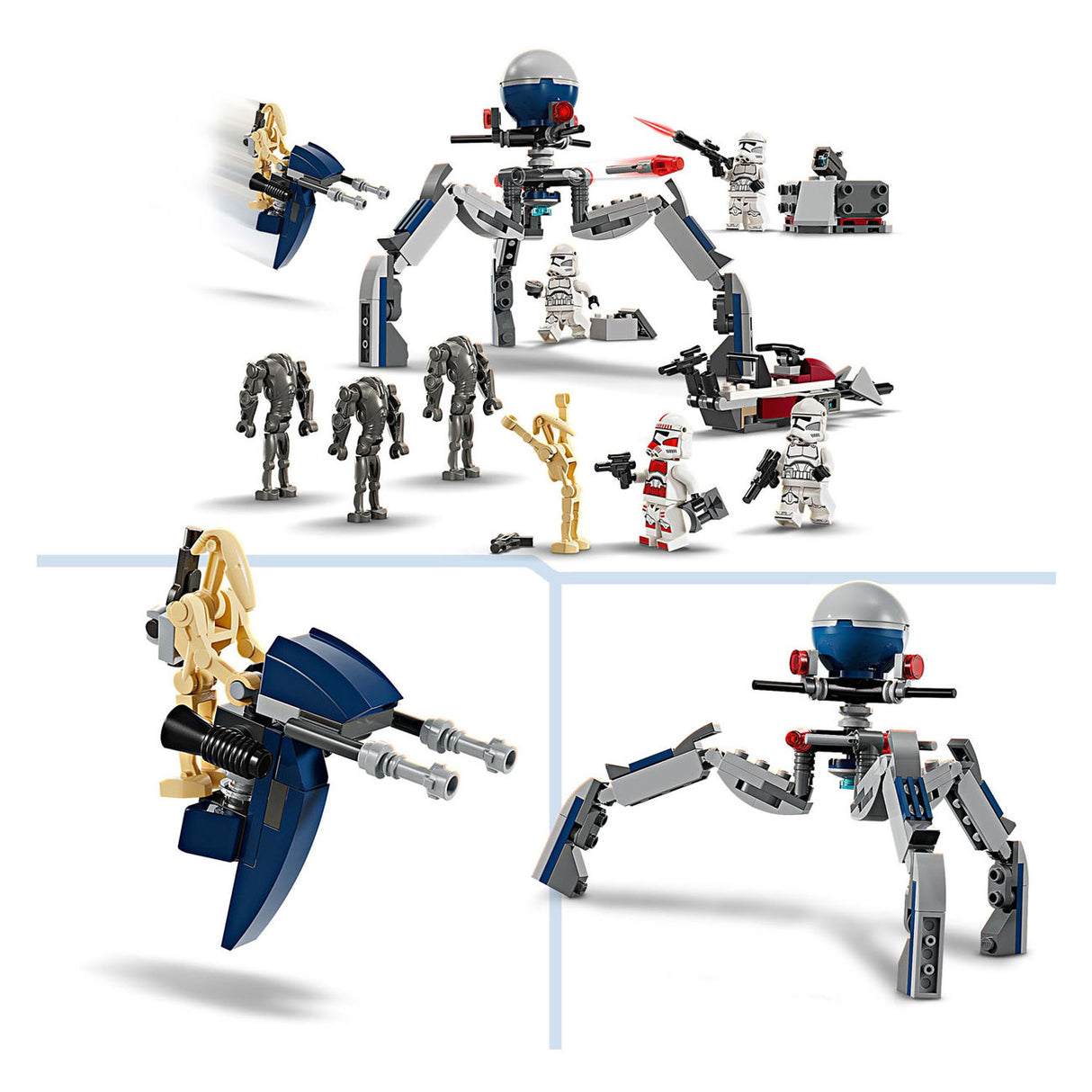 Lego star wars clone trooper™ battle droid™ kamppakke - 75372