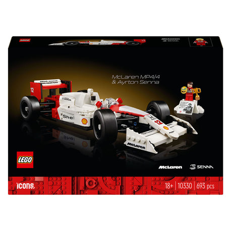 Lego ikoner mclaren mp4 4 og ayrton senna - 10330