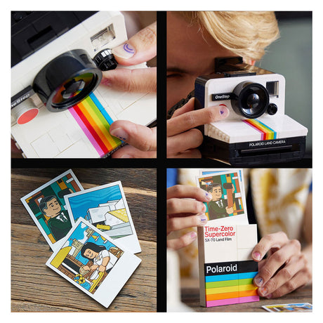 Lego ideas polaroid onestep sx-70 kamera konstruktionslegetøj (21345)