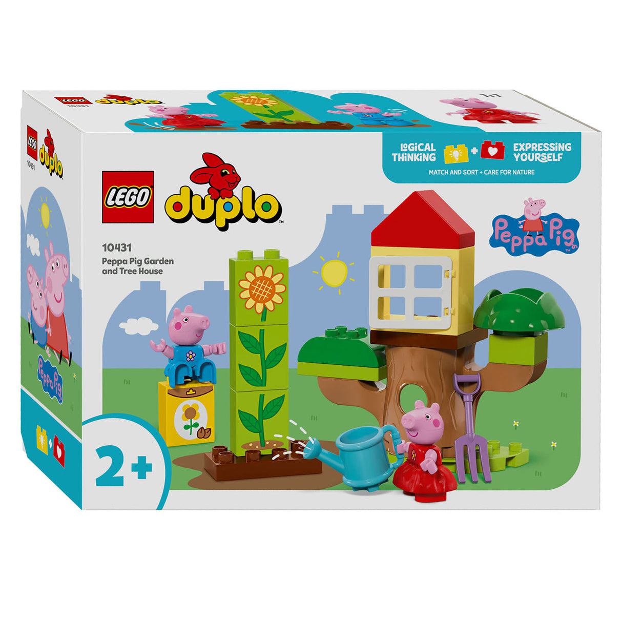 Lego Duplo - Peppa Pig Garden and Tree House Construction Legetøj (10431)