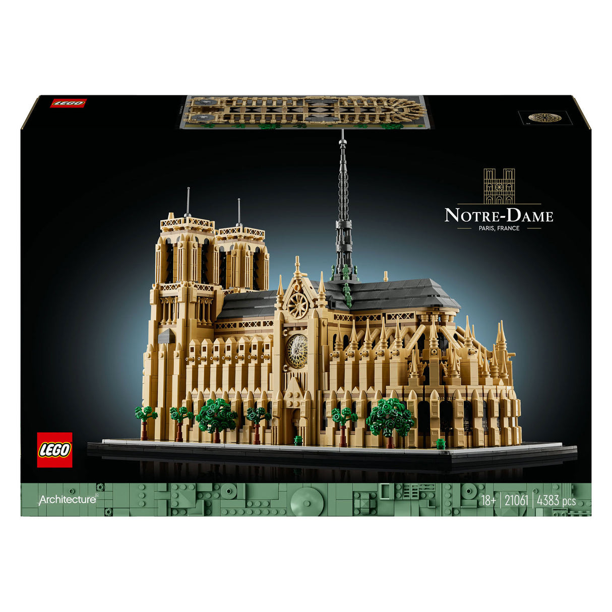 Lego arkitektur notre-dame i paris - 21061