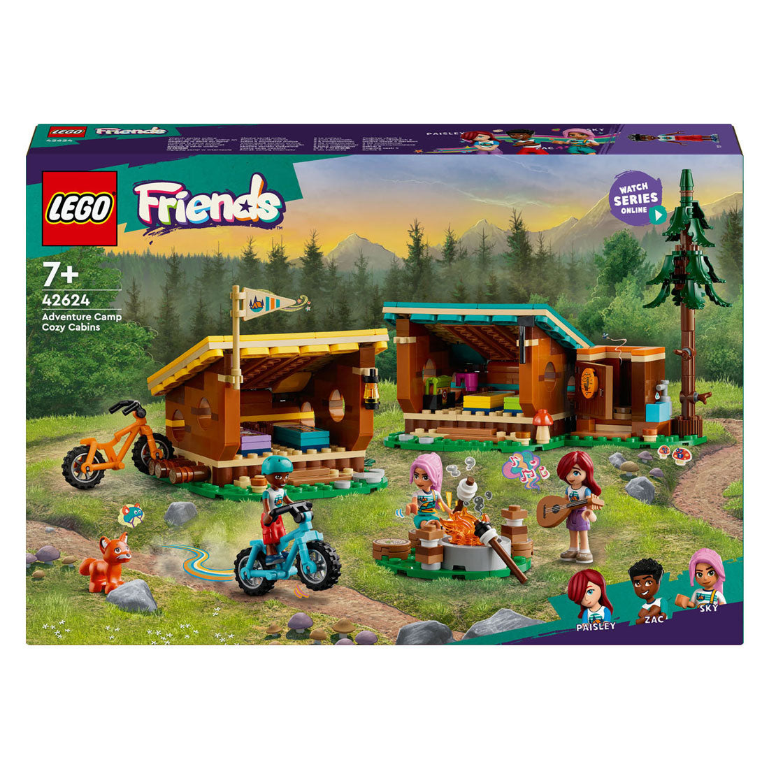 Lego 42624 venner eventyrlejr hyggelige skovhytter