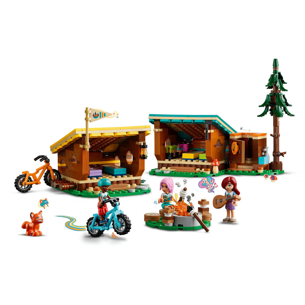 Lego 42624 venner eventyrlejr hyggelige skovhytter