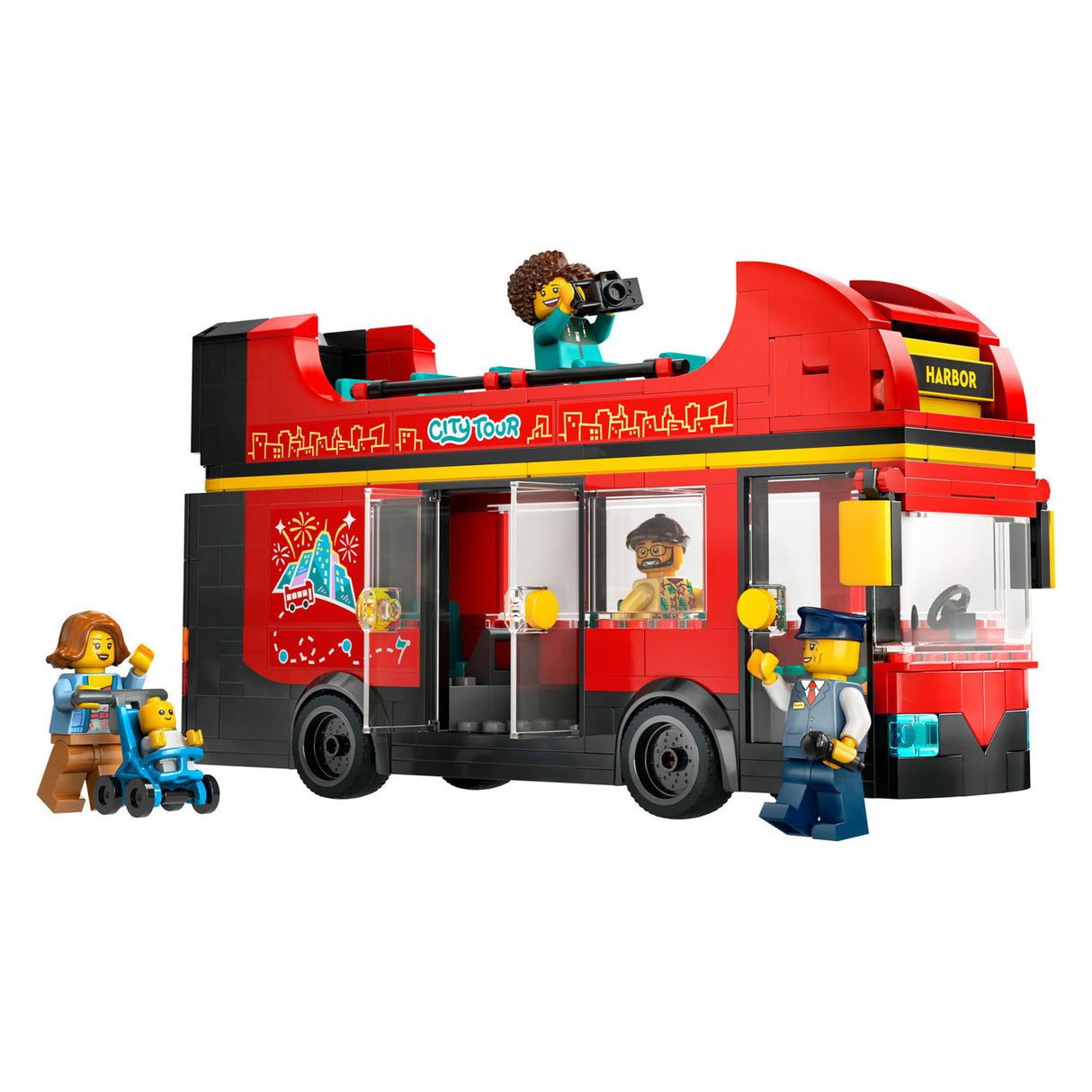 Lego city turist rød dobbeltdækker bus - 60407