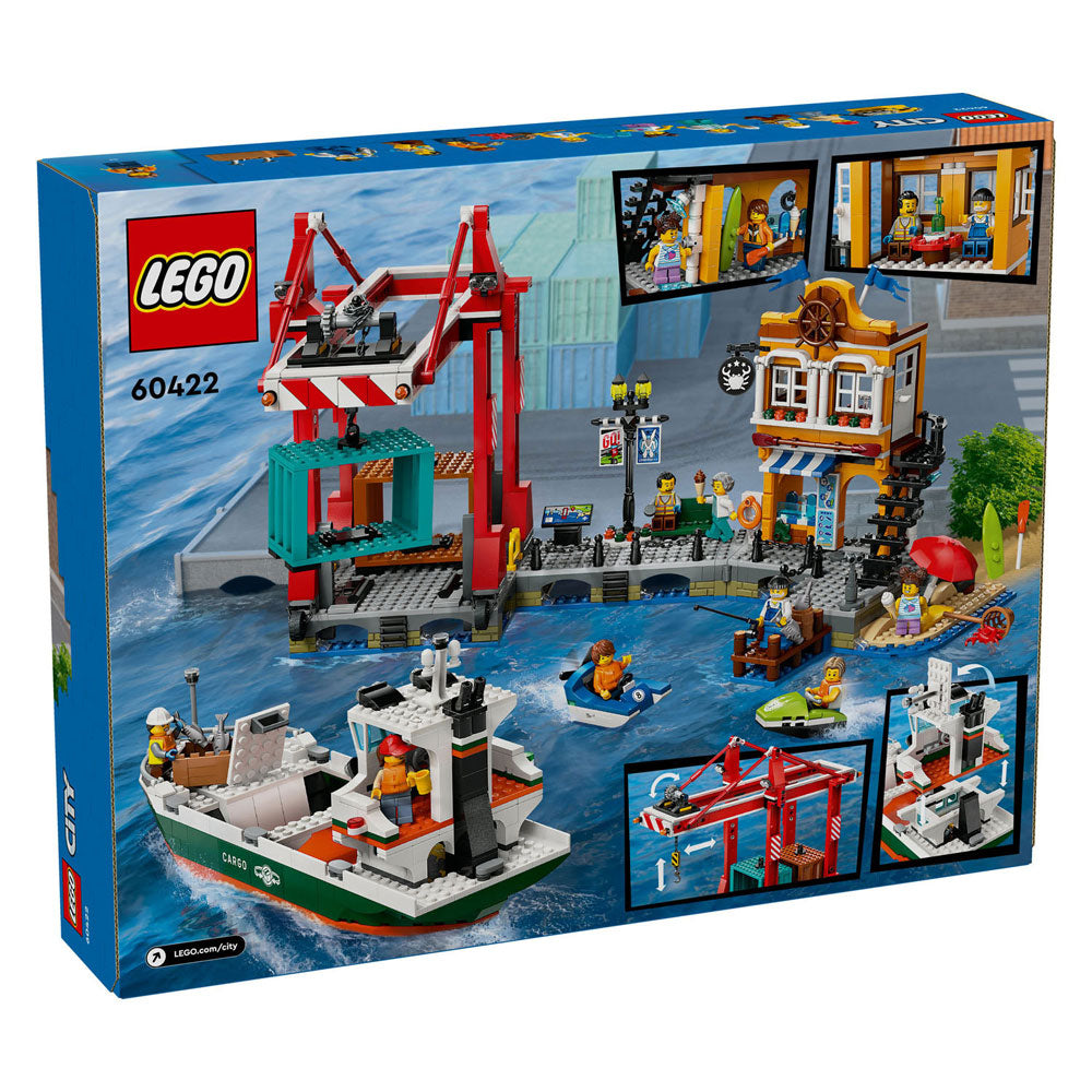 LEGO CITY 60422 Haven med fragtskib