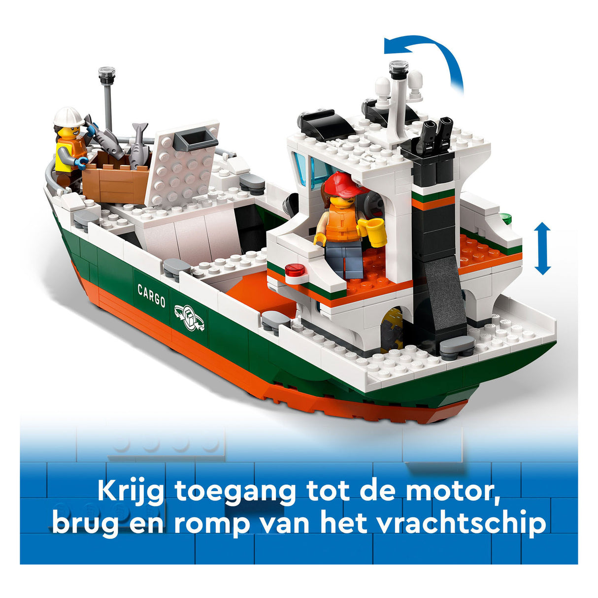 LEGO CITY 60422 Haven med fragtskib