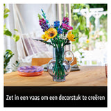 Lego ikoner vilde blomster buket byggesæt til voksne, botanisk samling - 10313
