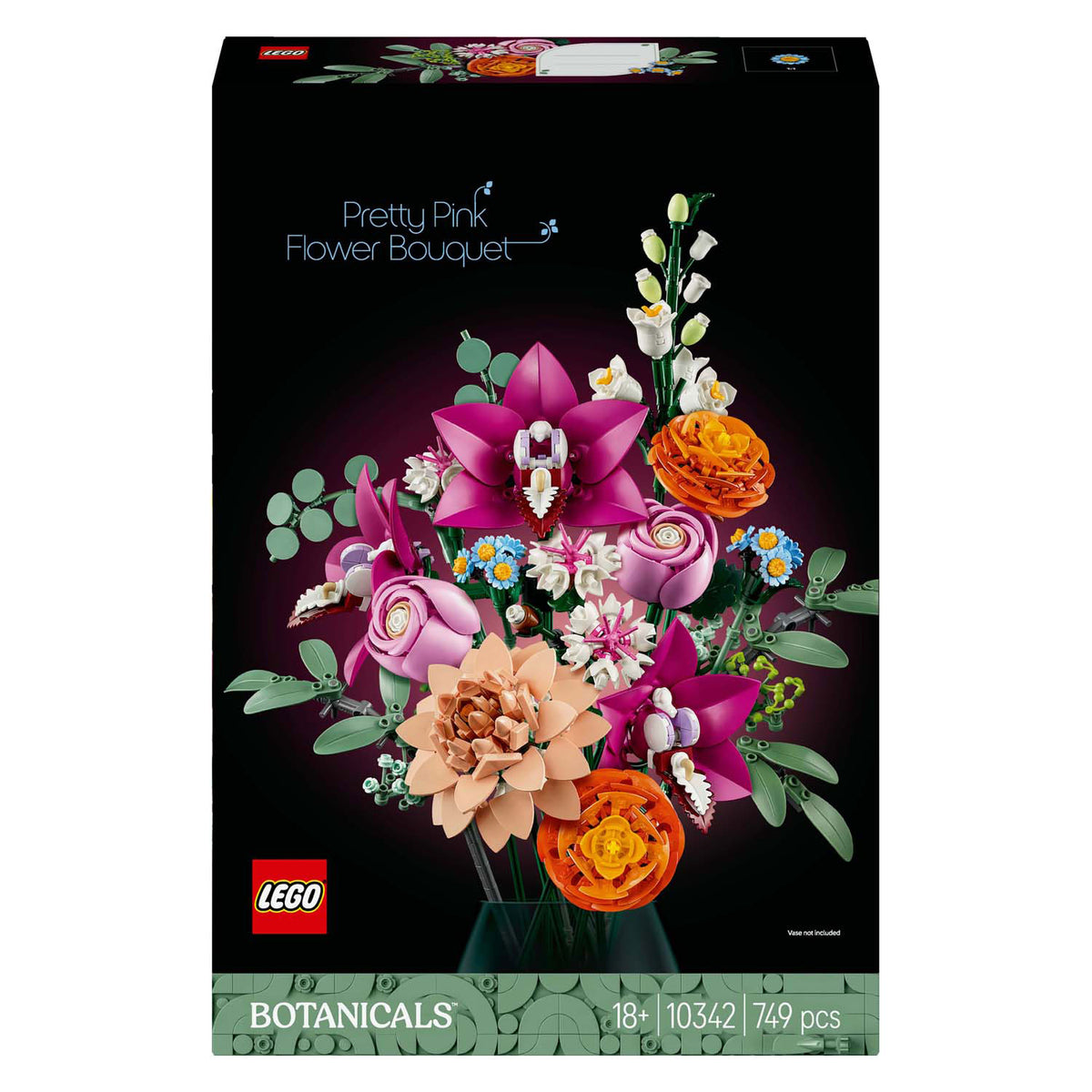 Lego botanicals pink buket - blomsterdekoration - 10342