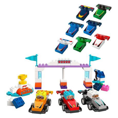 Lego duplo town 10445 f1 team racerbiler og kørere