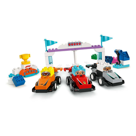 Lego duplo town 10445 f1 team racerbiler og kørere