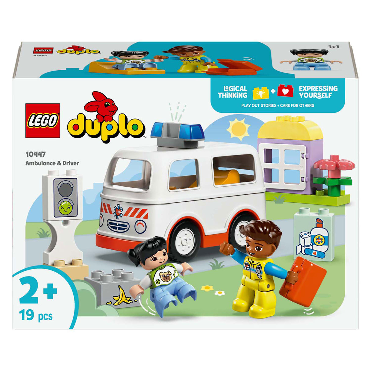Lego Duplo Town 10447 ambulance med chauffør