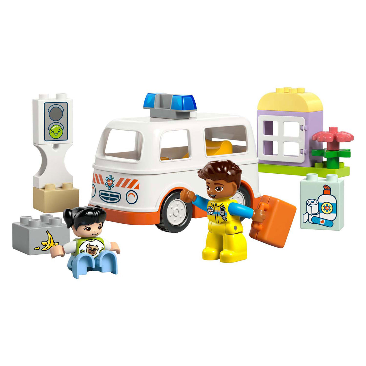 Lego Duplo Town 10447 ambulance med chauffør