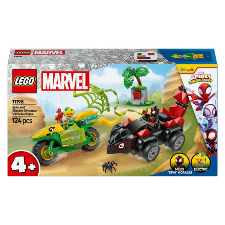 Lego spidey 11198 edderkop og elektrojagt med dinosaurkøretøjer