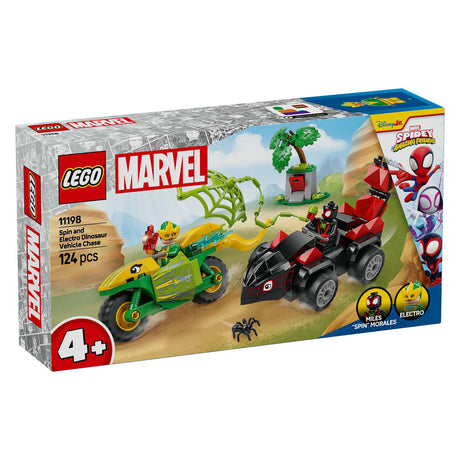 Lego spidey 11198 edderkop og elektrojagt med dinosaurkøretøjer