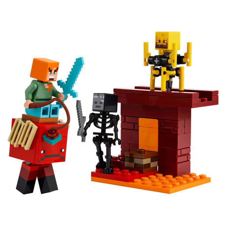 Lego minecraft lavakampen i det nedre for børn - 21266