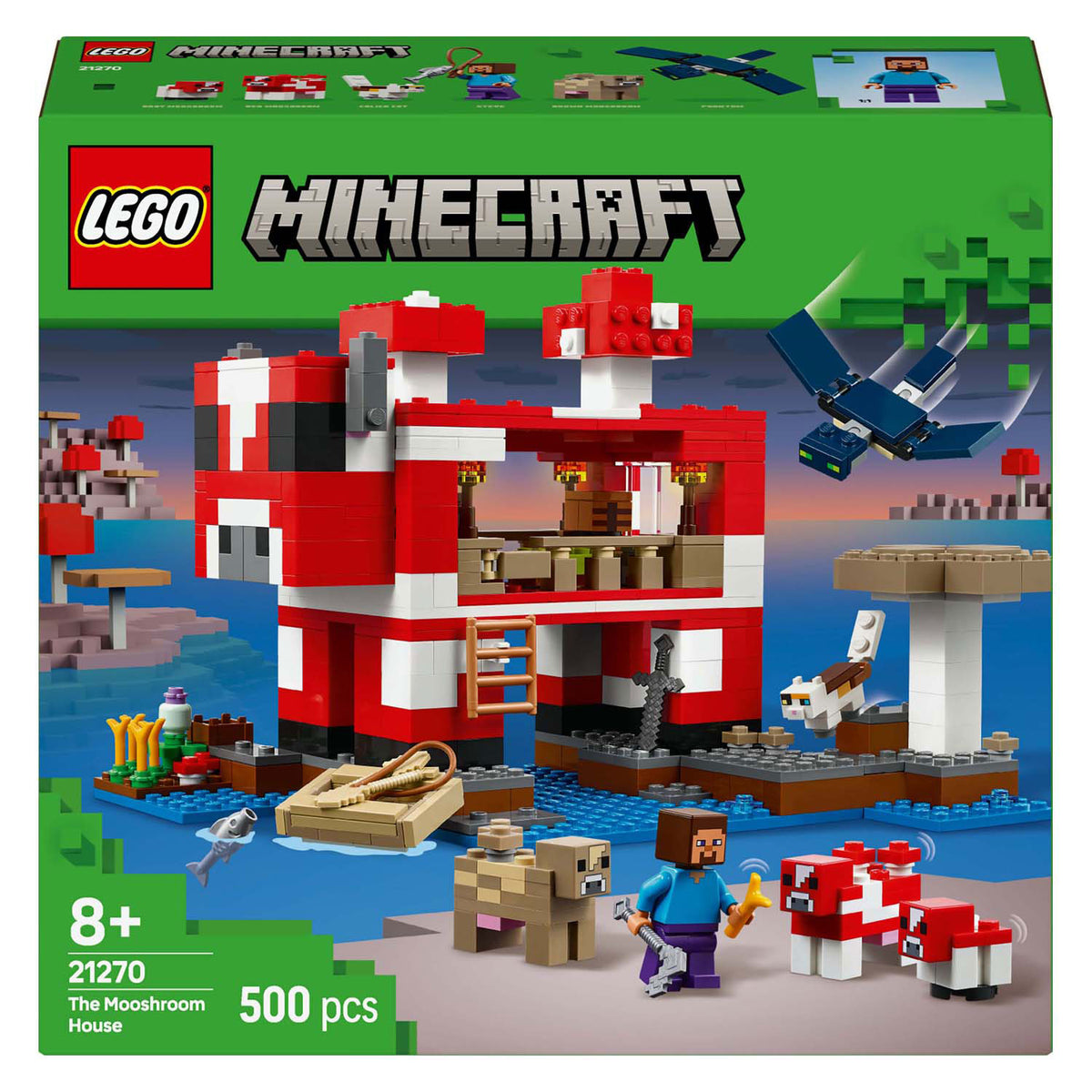 Lego minecraft the mooshroom house - 21270