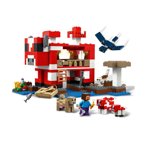 Lego minecraft the mooshroom house - 21270