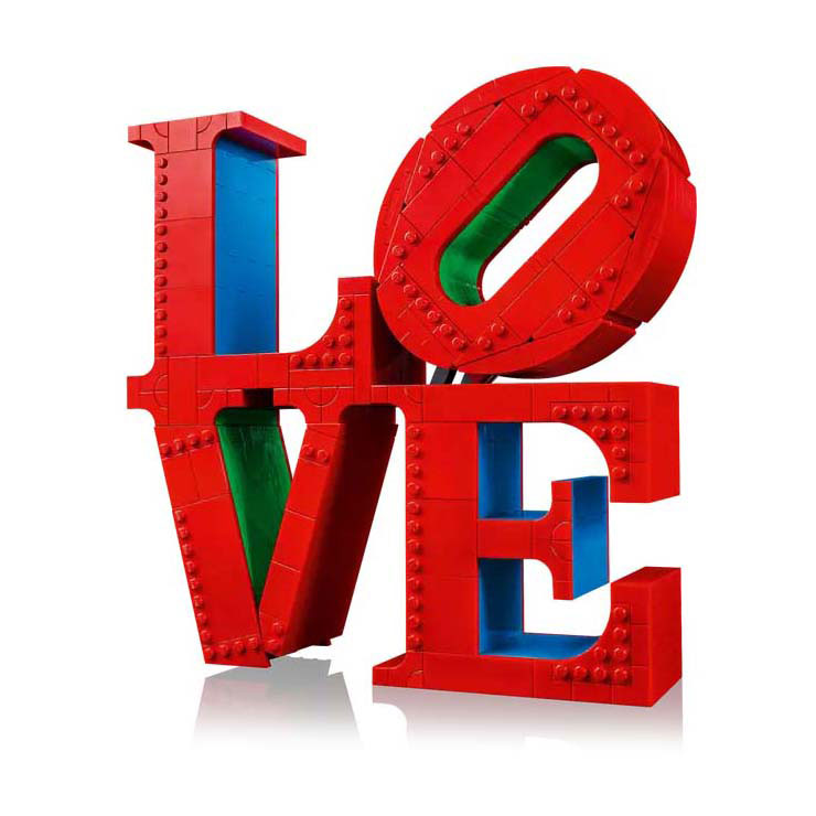 Lego art love boligtilbehør dekorationsbyggesæt til voksne, Valentinsgave - 31214