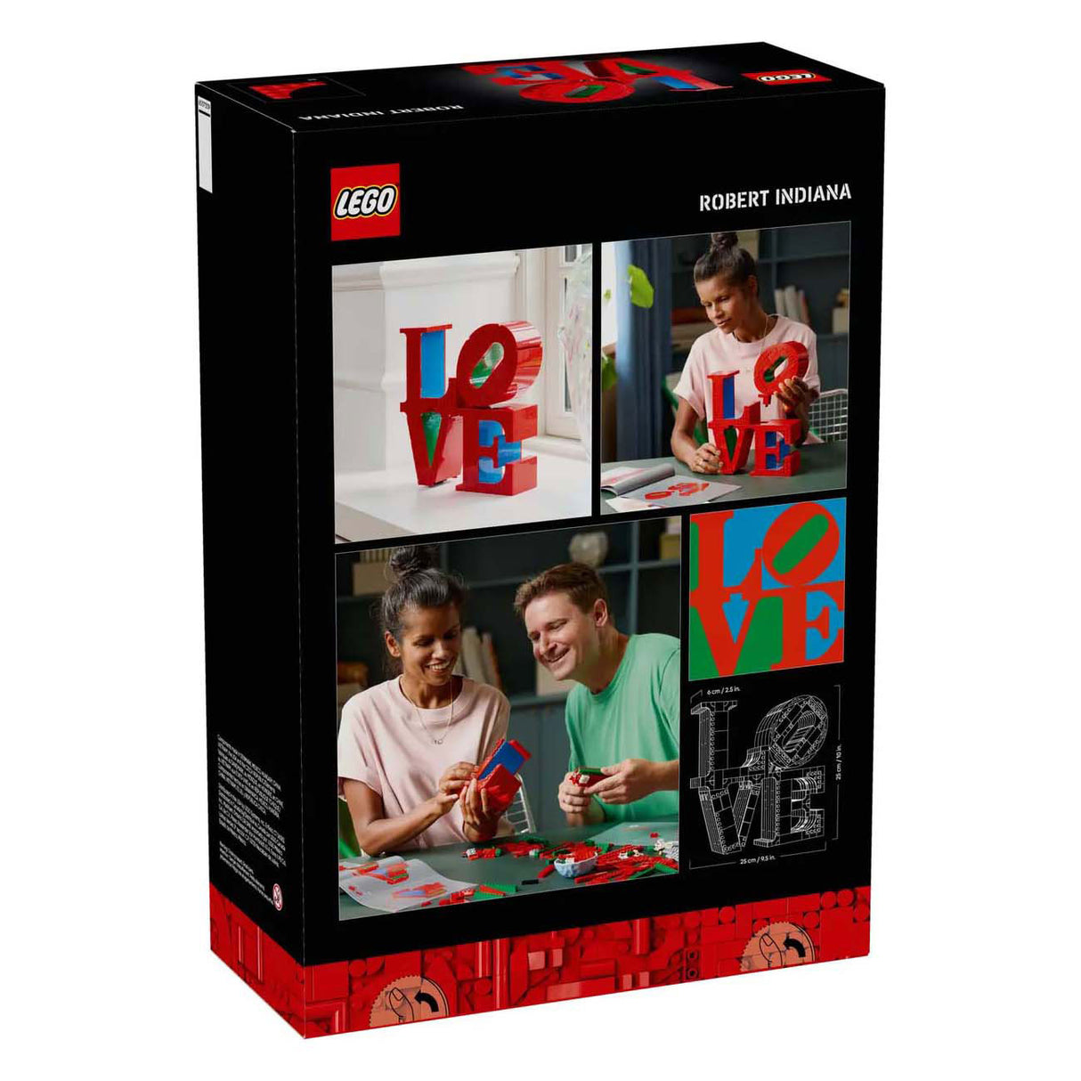 Lego art love boligtilbehør dekorationsbyggesæt til voksne, Valentinsgave - 31214