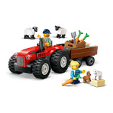 Lego city 60461 rød traktor med trailer og får