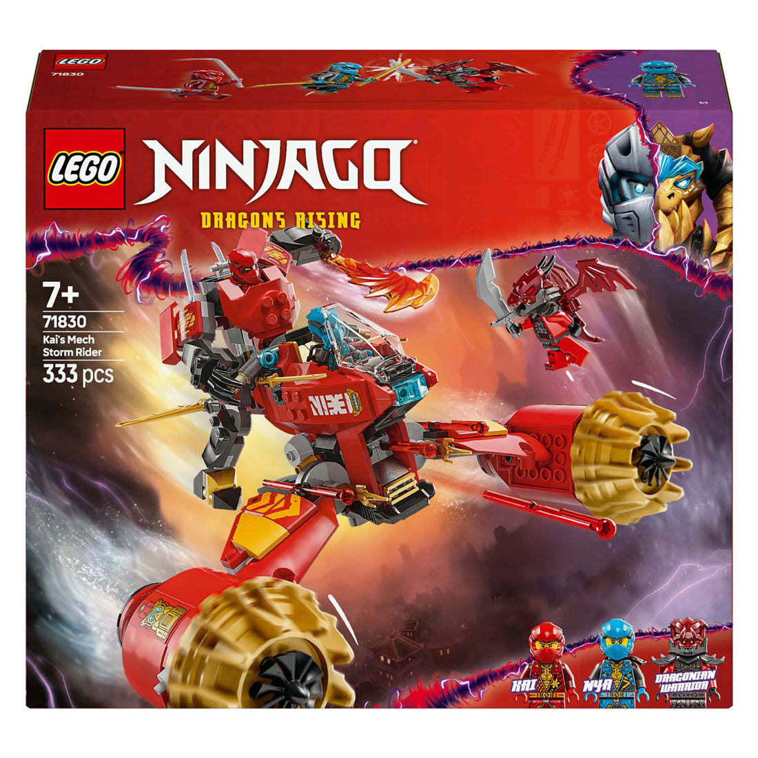Lego ninjago 71830 kai's mecha storm køretøj
