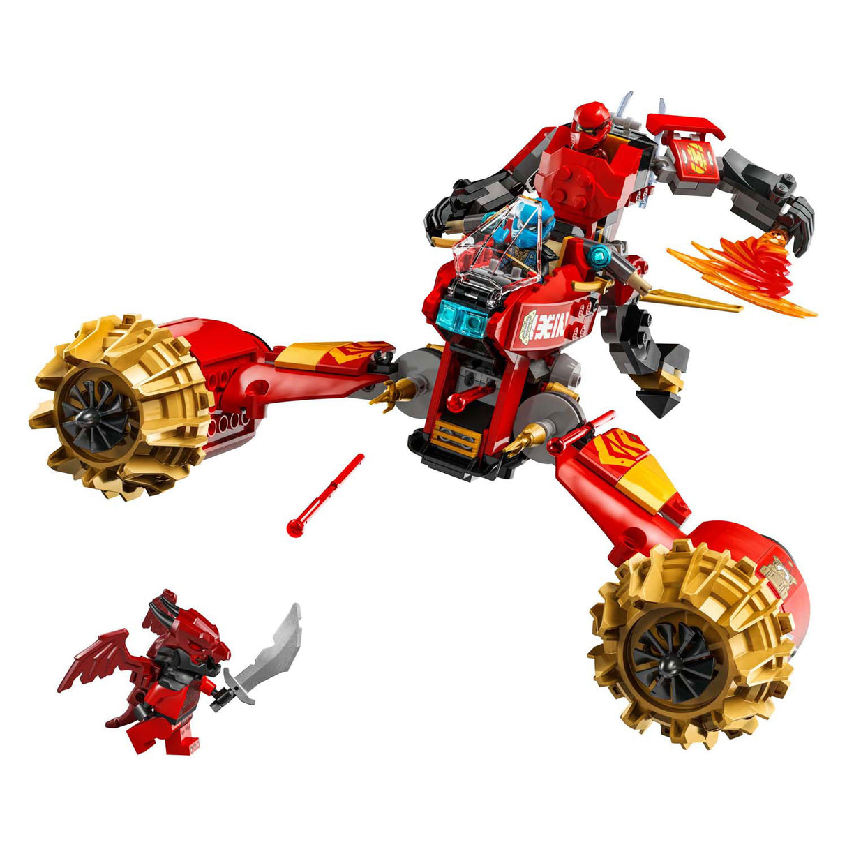 Lego ninjago 71830 kai's mecha storm køretøj