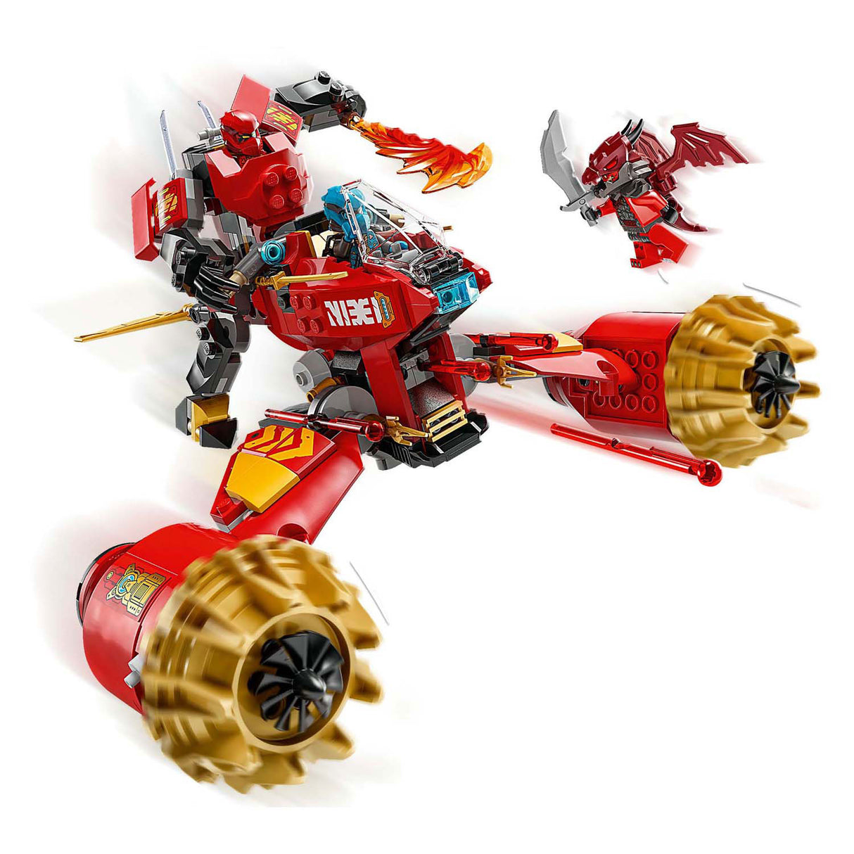 Lego ninjago 71830 kai's mecha storm køretøj