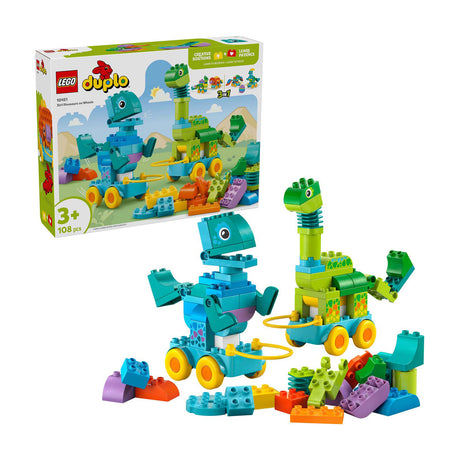 Lego ® Duplo® City 3-i-1 dinosaurer på hjul - 10451