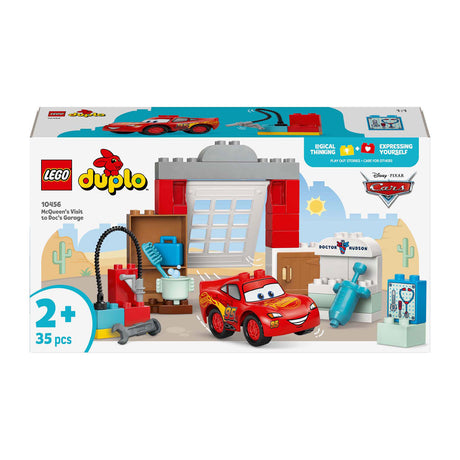 Lego Duplo Disney og Pixar Cars McQueens besøg i Docs Garage - 10456