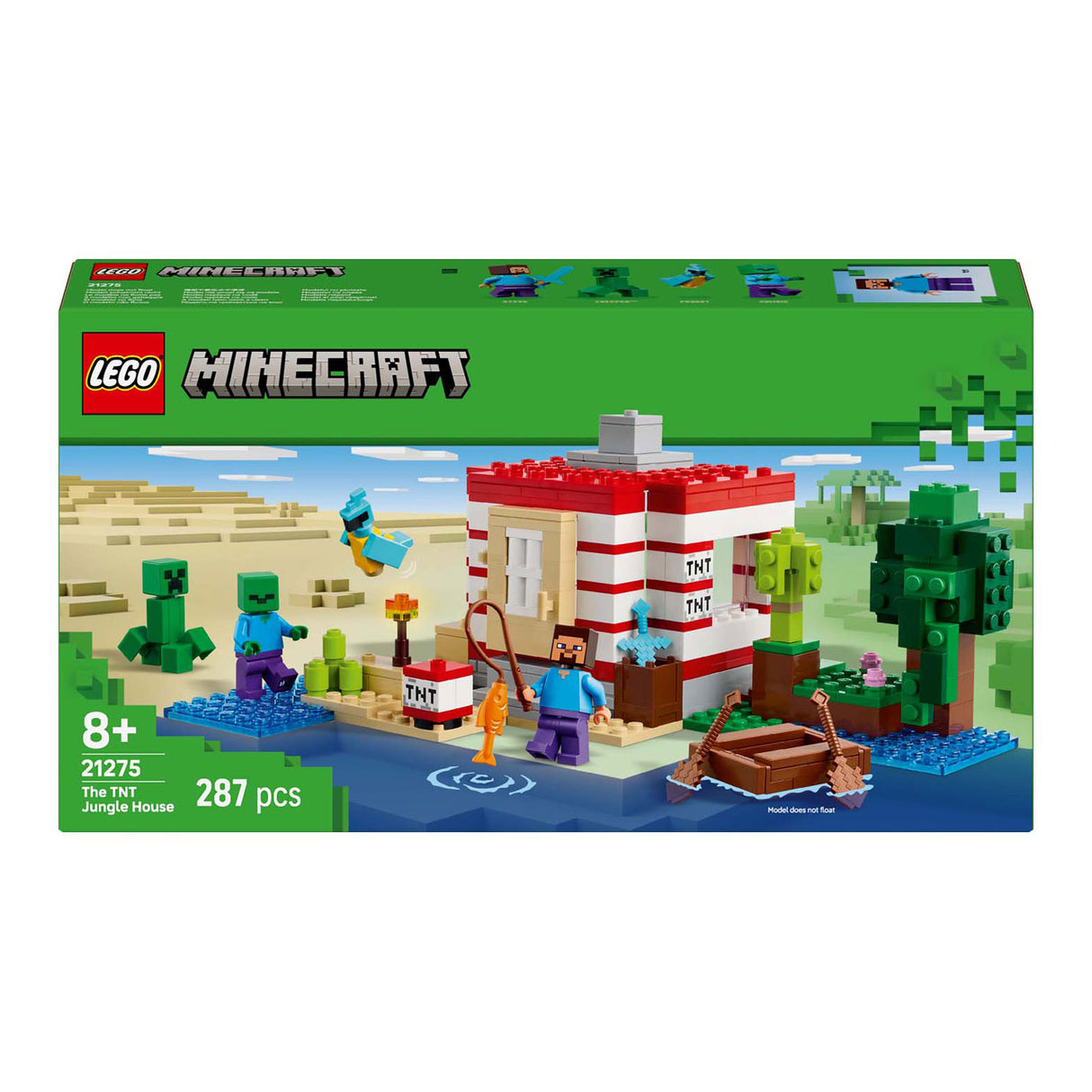 Lego ® Minecraft® TNT Jungle House, videospilsæt - 21275