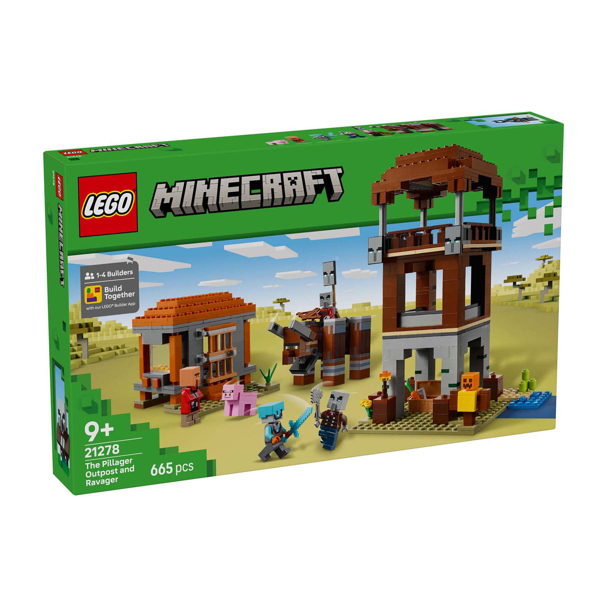 Lego minecraft byggesæt til plyndringsforpost og destroyer - 21278