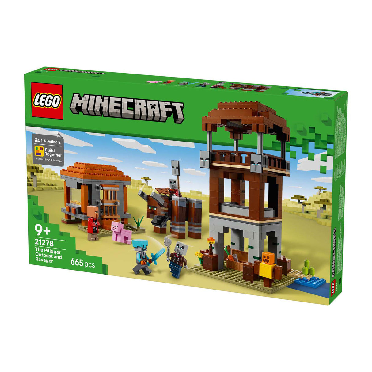 Lego minecraft byggesæt til plyndringsforpost og destroyer - 21278