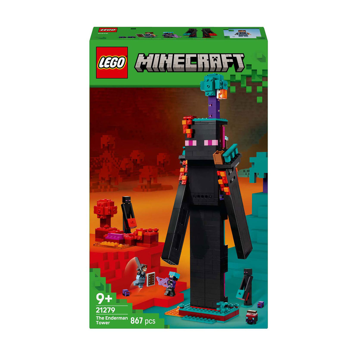 Lego minecraft 2in1 the enderman tower legetøj til børn - 21279