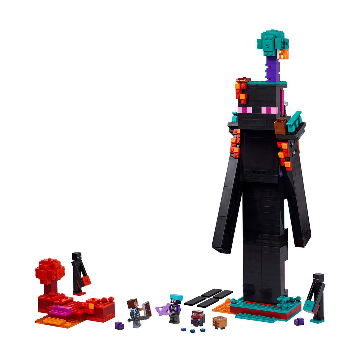 Lego minecraft 2in1 the enderman tower legetøj til børn - 21279