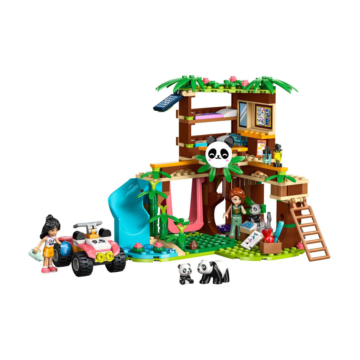 Lego ® friends the panda shelter, byggesæt, legetøj - 42648