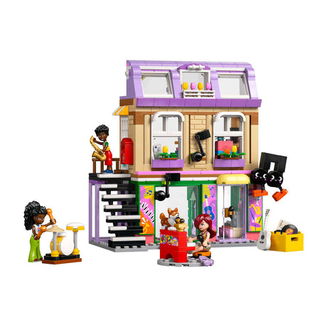 Lego friends musikbutik og boligbyggesæt til børn - 42653