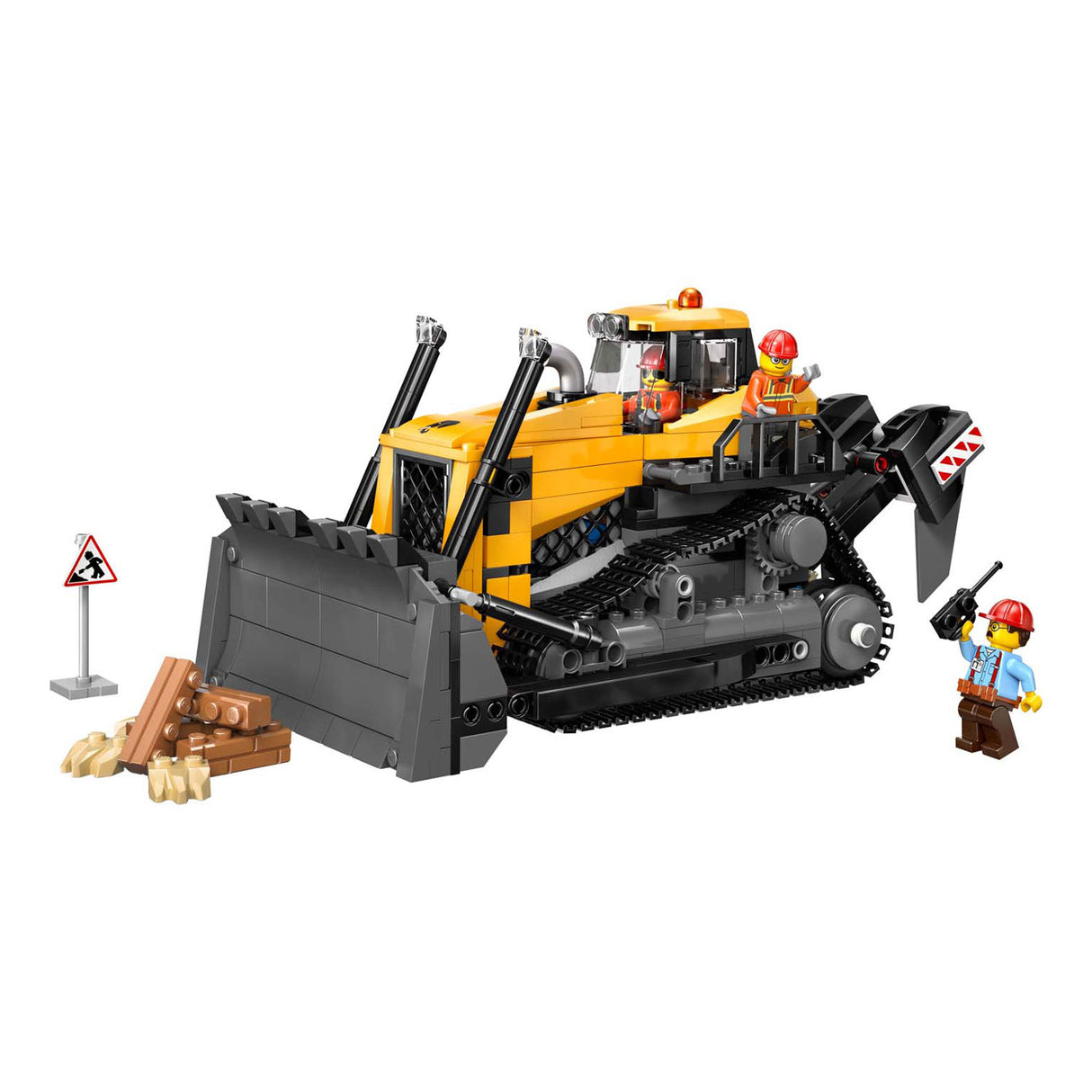 Lego ® city gul bulldozer, byggepladskøretøj - 60466