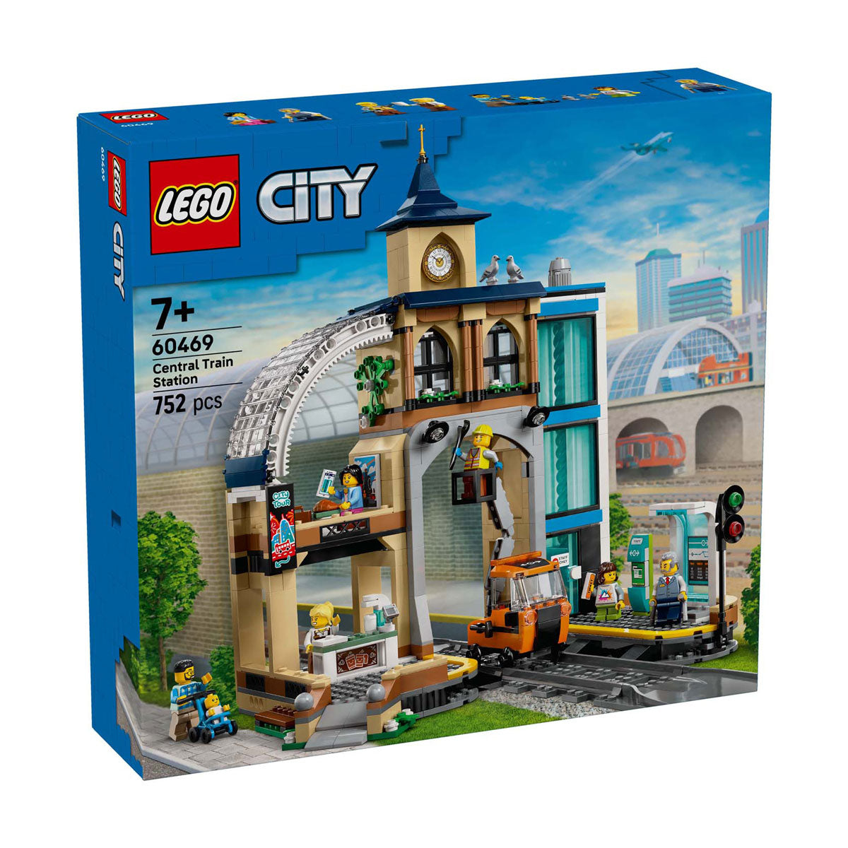 Lego ® city centralstation, byggelegetøjssæt - 60469