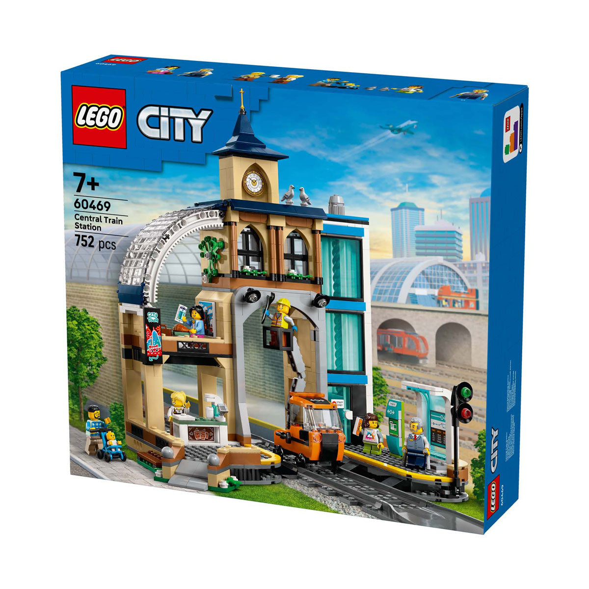 Lego ® city centralstation, byggelegetøjssæt - 60469