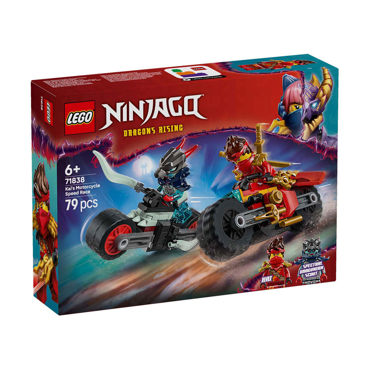 Lego ninjago 71838 kai's motorcykelløb