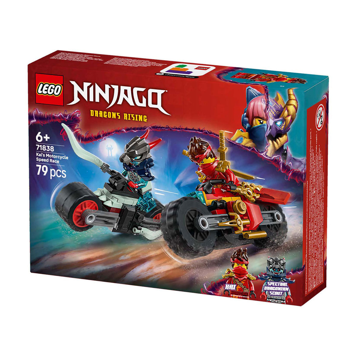 Lego ninjago 71838 kai's motorcykelløb