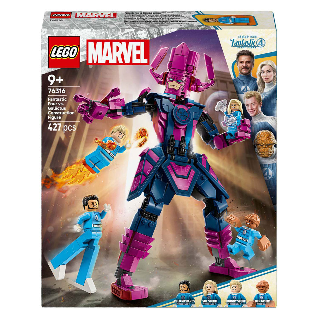 Lego superhelte vidunder 76316 fantastisk fire vs. galactus konstruktionsfigur