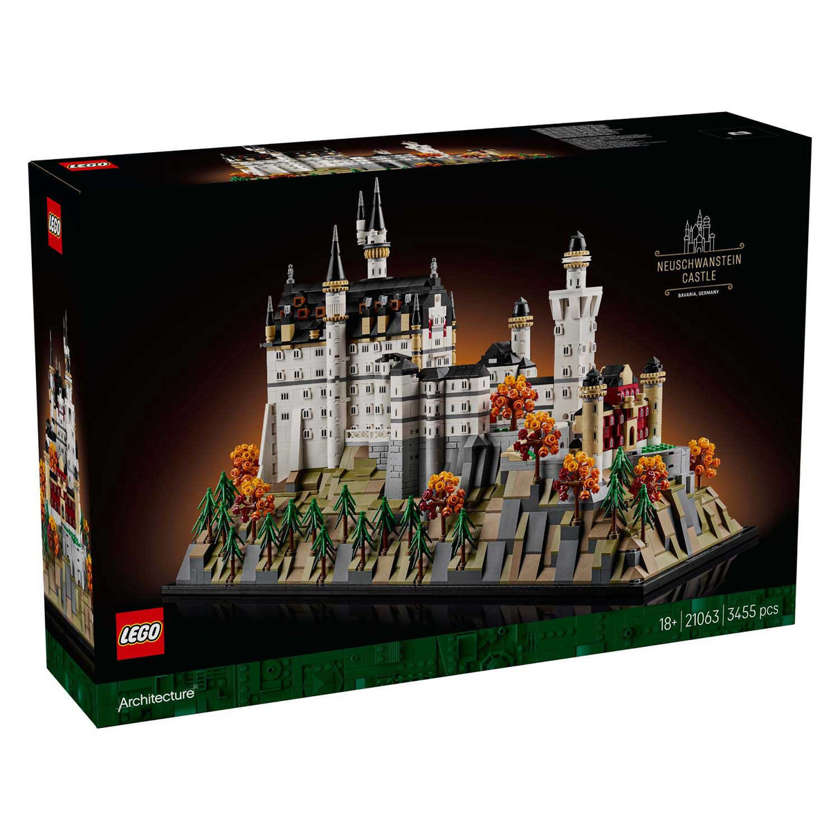 Lego ® arkitektur Neuschwanstein Slot samlingssæt - 21063