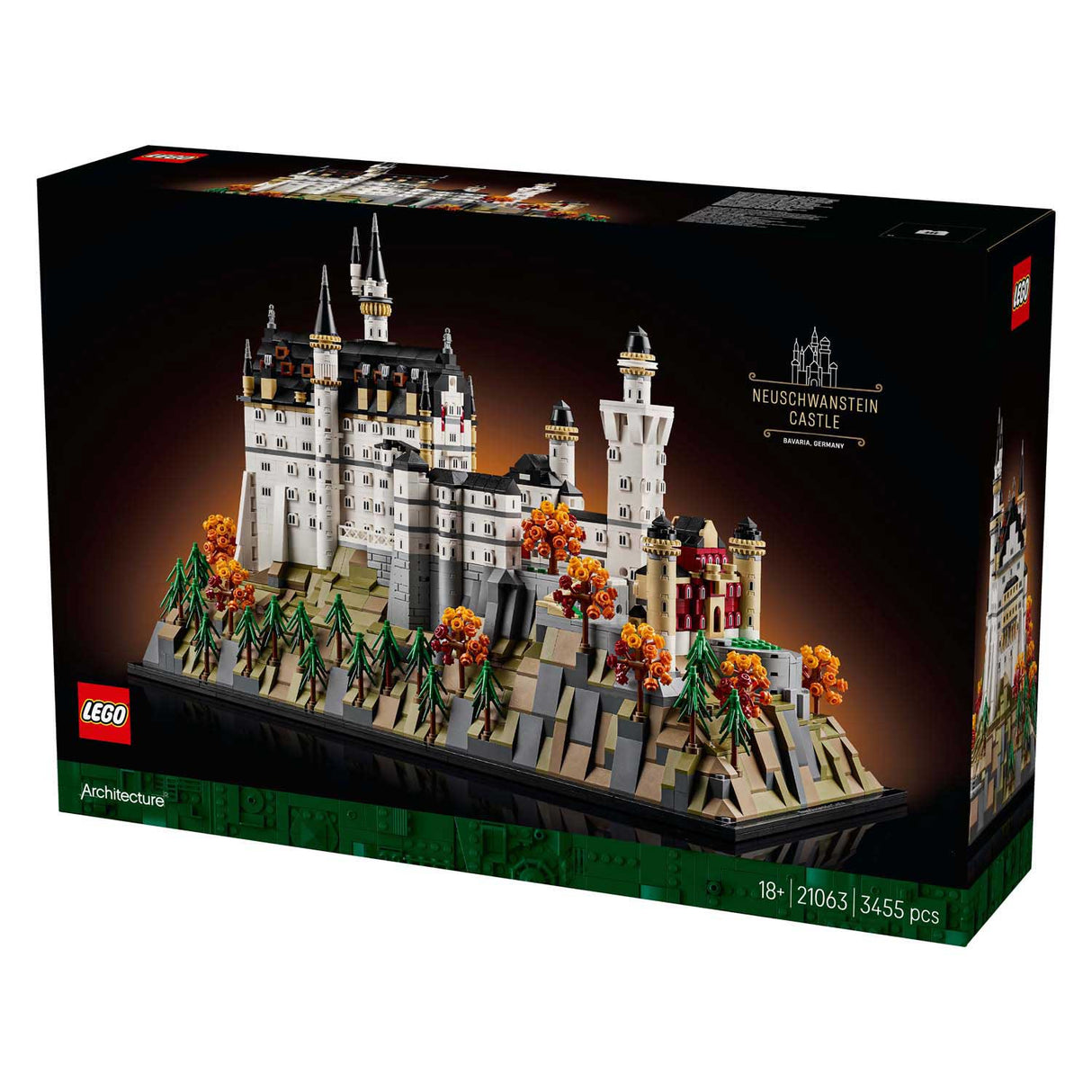 Lego ® arkitektur Neuschwanstein Slot samlingssæt - 21063