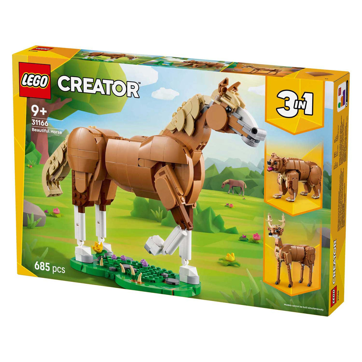 Lego ® creator 3i1 smuk hest, dyrebyggesæt - 31166