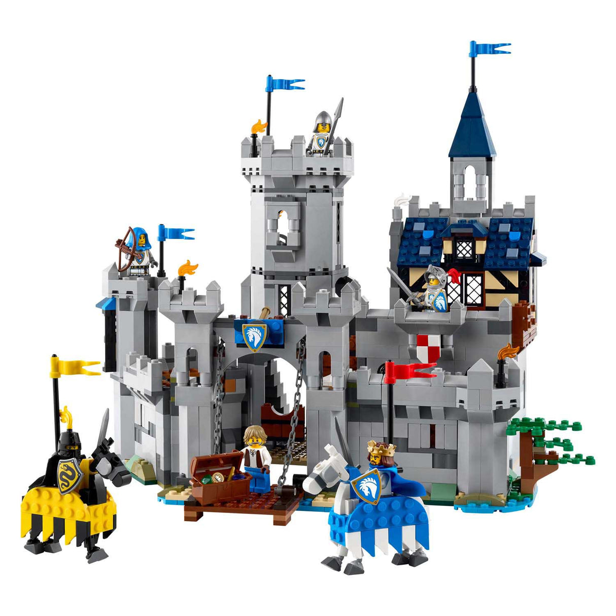 Lego® skaberen 3i1 middelalderborg med riddere til hest - 31168