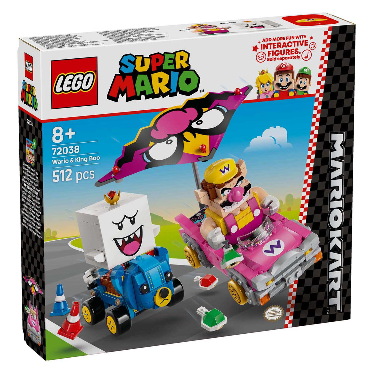 Lego ® Super Mario™: Mario Kart™ – Wario og King Boo - 72038