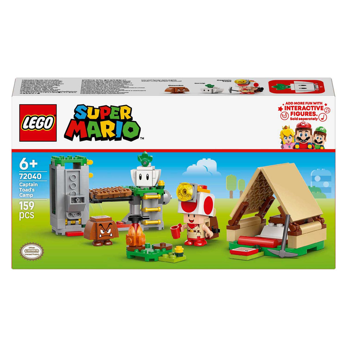 Lego super mario 72040 toad boss campingplads